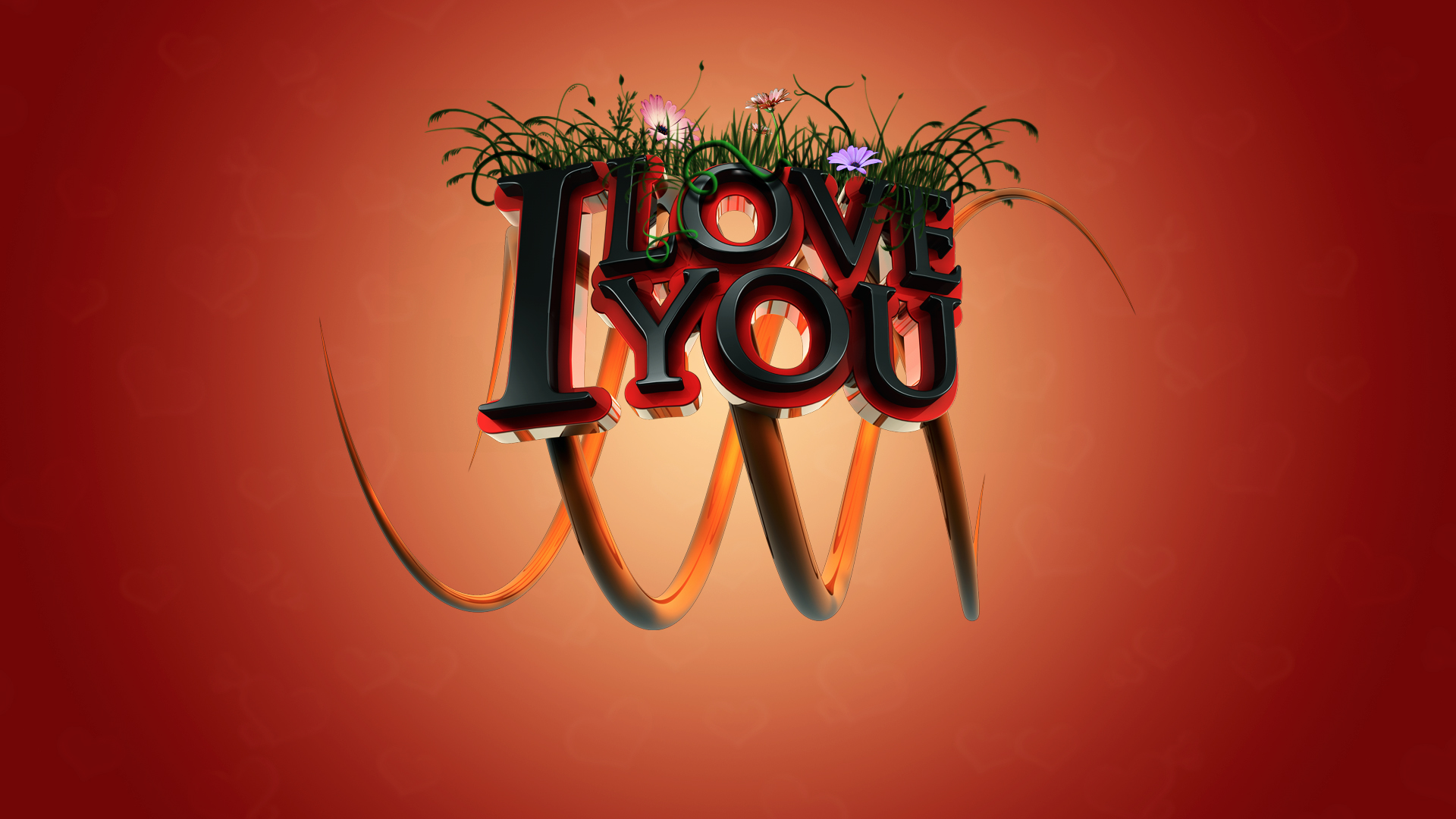 I Love You 3D8778011874 - I Love You 3D - Words, Love